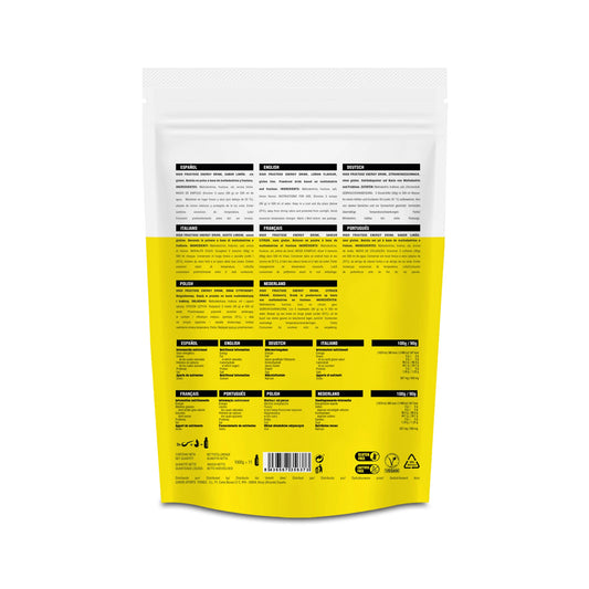 HIGH FRUCTOSE ENERGY DRINK 1KG SOFT LEMON