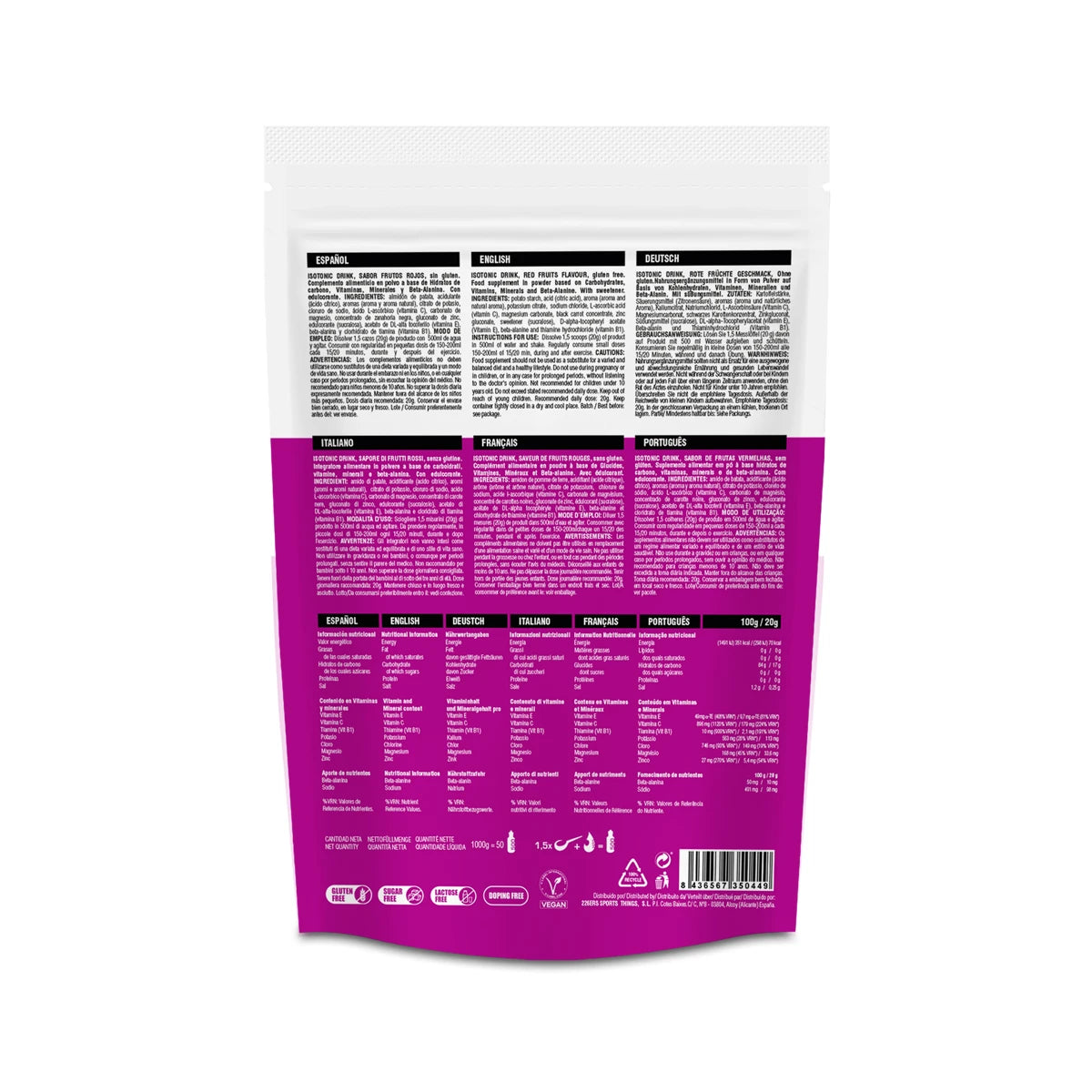 ISOTONIC DRINK 1KG RED FRUITS