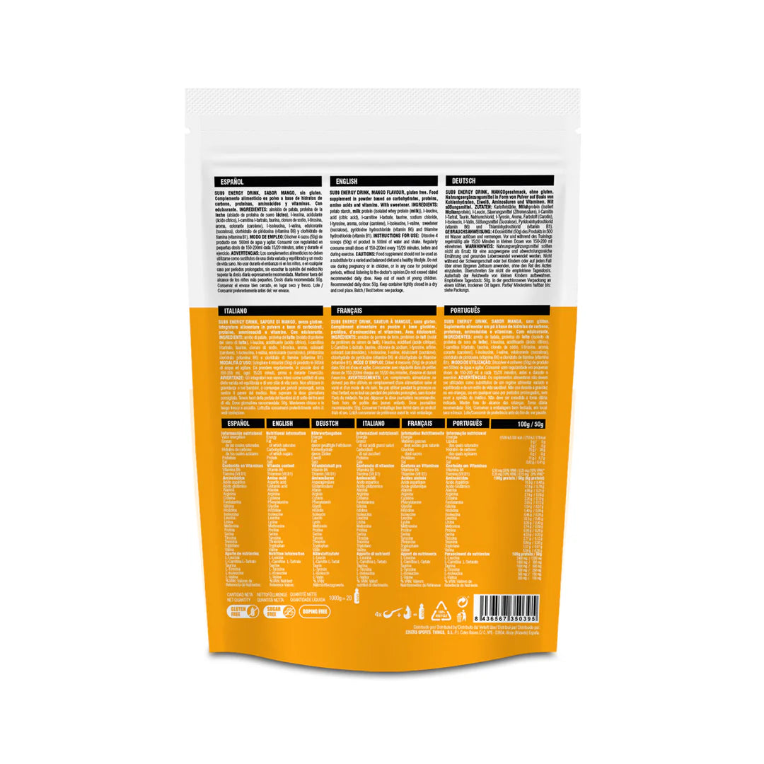 SUB-9 ENERGY DRINK 1KG MANGO
