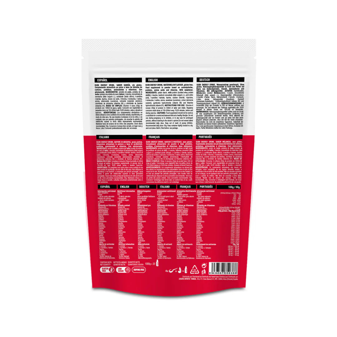 SUB-9 ENERGY DRINK 1KG WATERMELON