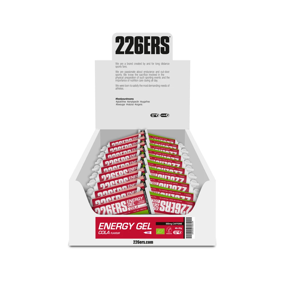 ENERGY GEL BIO 25GR 100MG CAFFEINE COLA
