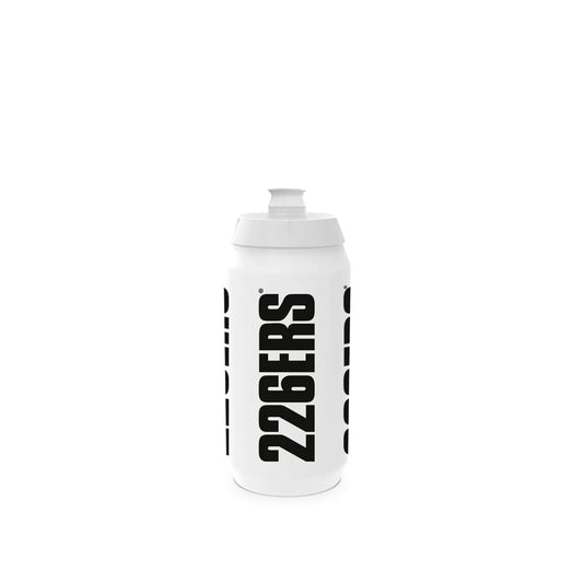 PLASTIC BOTTLE 550CC WHITE SUPERLIGHT-BLACK LOGO