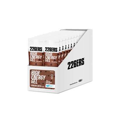 BOX - 24 HIGH ENERGY GEL 76GR 80MG CAFFEINE ESPRESSO COFFEE
