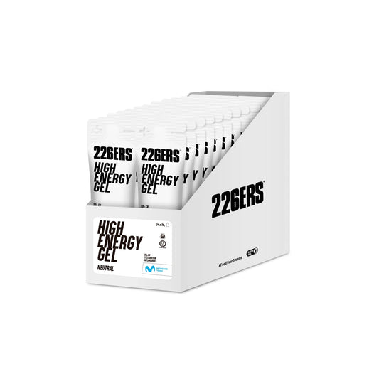 BOX - 24 HIGH ENERGY GEL 76GR NEUTRAL