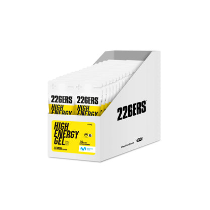 BOX - 32 HIGH ENERGY GEL 45GR LEMON XS