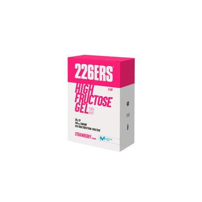 BOX - 8 HIGH FRUCTOSE GEL 44G STRAWBERRY XS