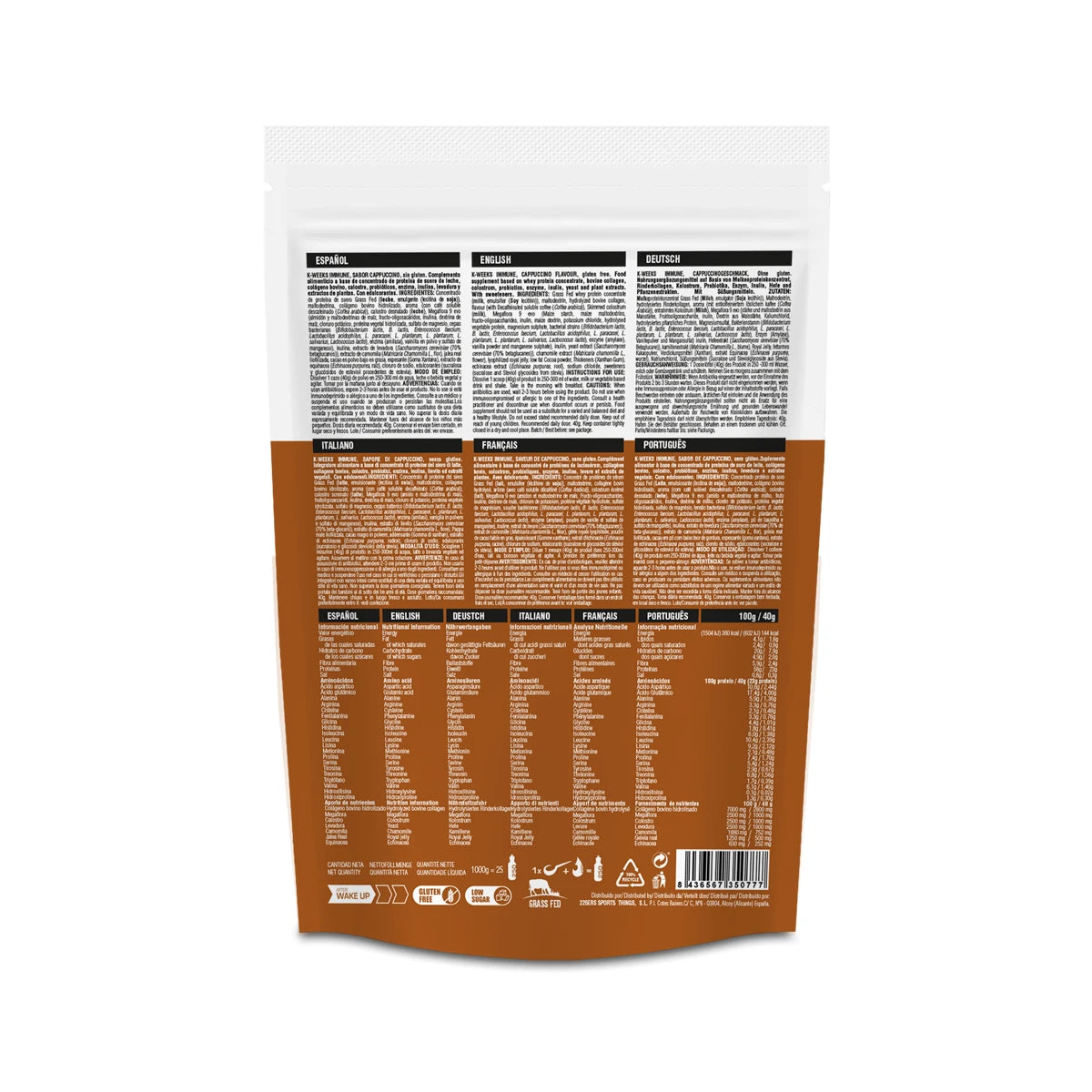 K-WEEKS IMMUNE 1KG CAPPUCCINO