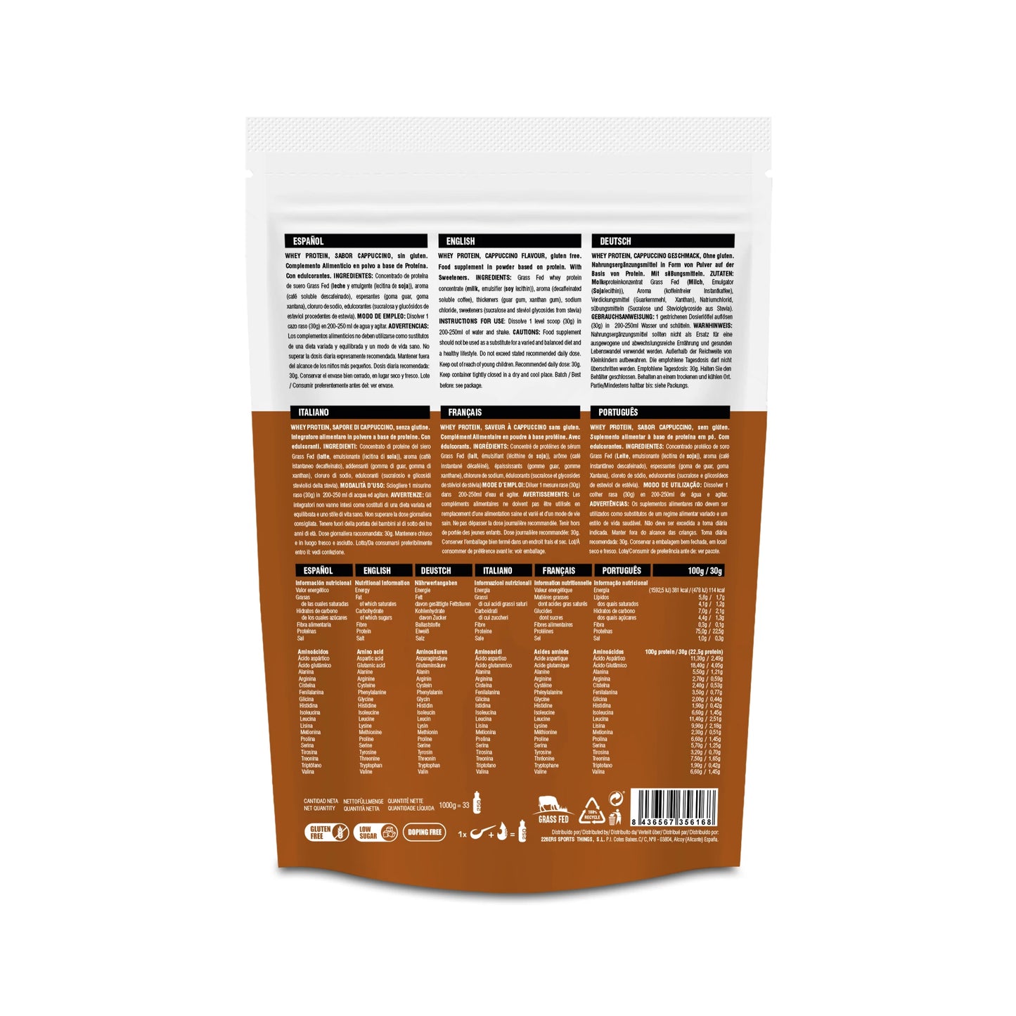 WHEY PROTEIN 1KG CAPPUCCINO